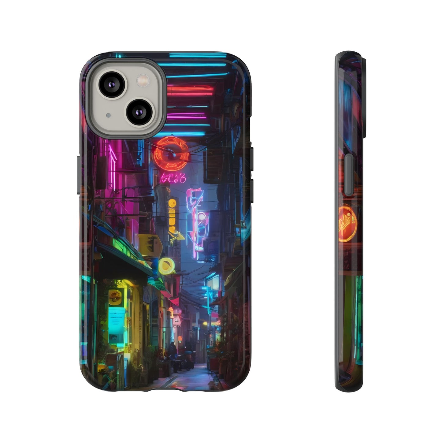 Electric Neon Phone Case for iPhone 8–16 Pro Max, iPhone 8 Plus–13 Mini, iPhone XS–XS Max, iPhone 11–14 Pro Max - Designed by Thalia