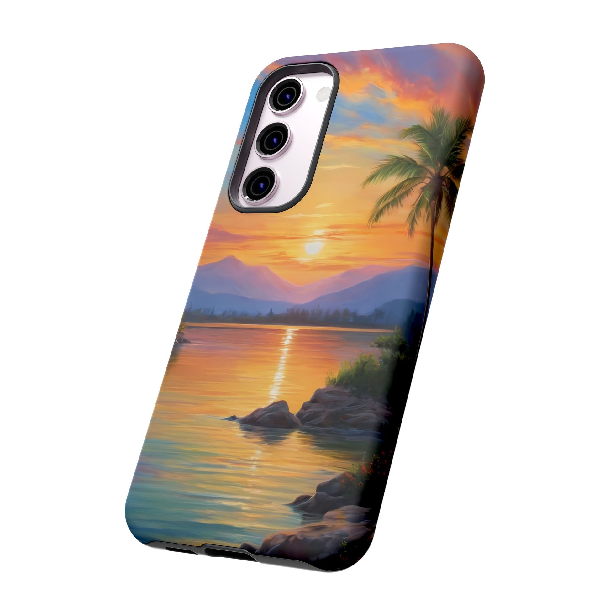 Sunset Serenade Phone Case for iPhone 8–16 Pro Max, Pixel 5–8 Pro, Galaxy S10–S24 Ultra - Designed by Thalia