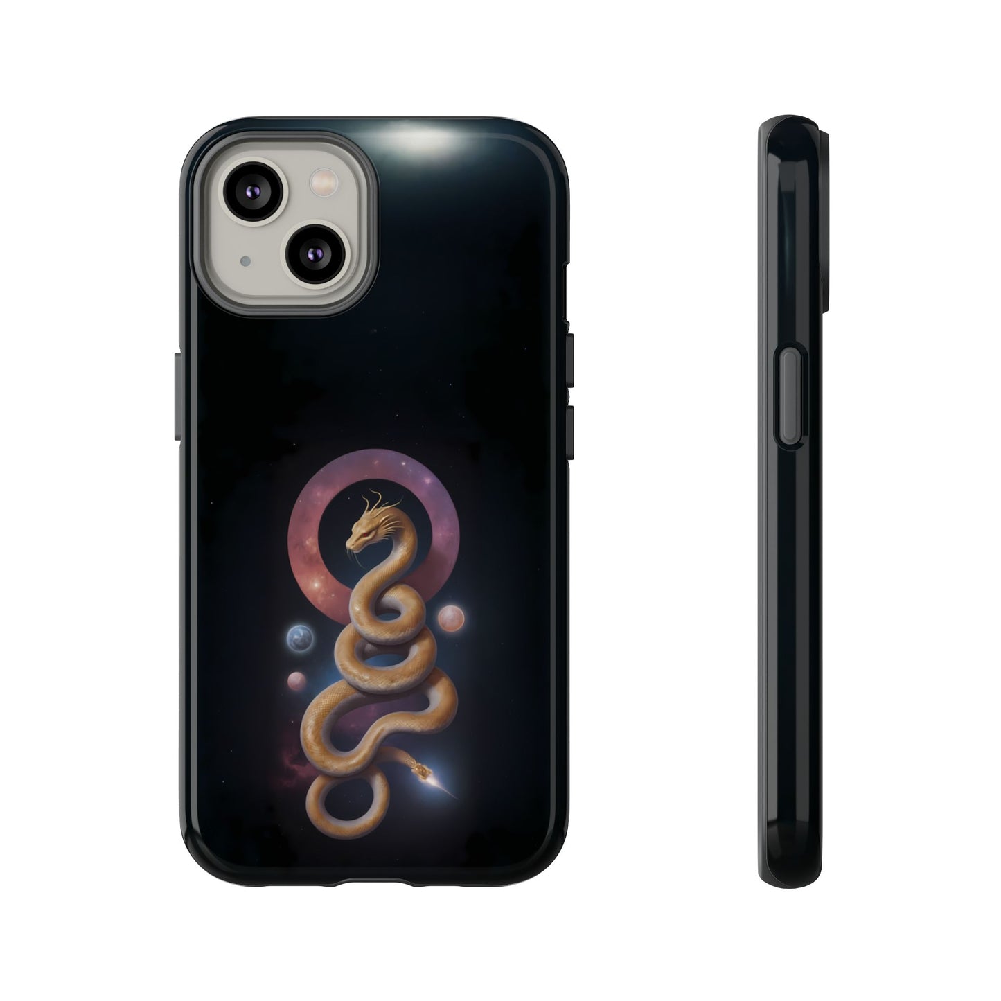 Chinese Zodiac Snake Custom Phone Case for iPhone 8–16 Pro Max, Pixel 5–8 Pro, Galaxy S10–S24 Ultra - Designed by Thalia