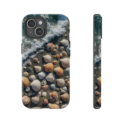 She Sells Sea Shells Phone Case for iPhone 8–16 Pro Max, Pixel 5–8 Pro, Galaxy S10–S24 Ultra - Designed by Thalia