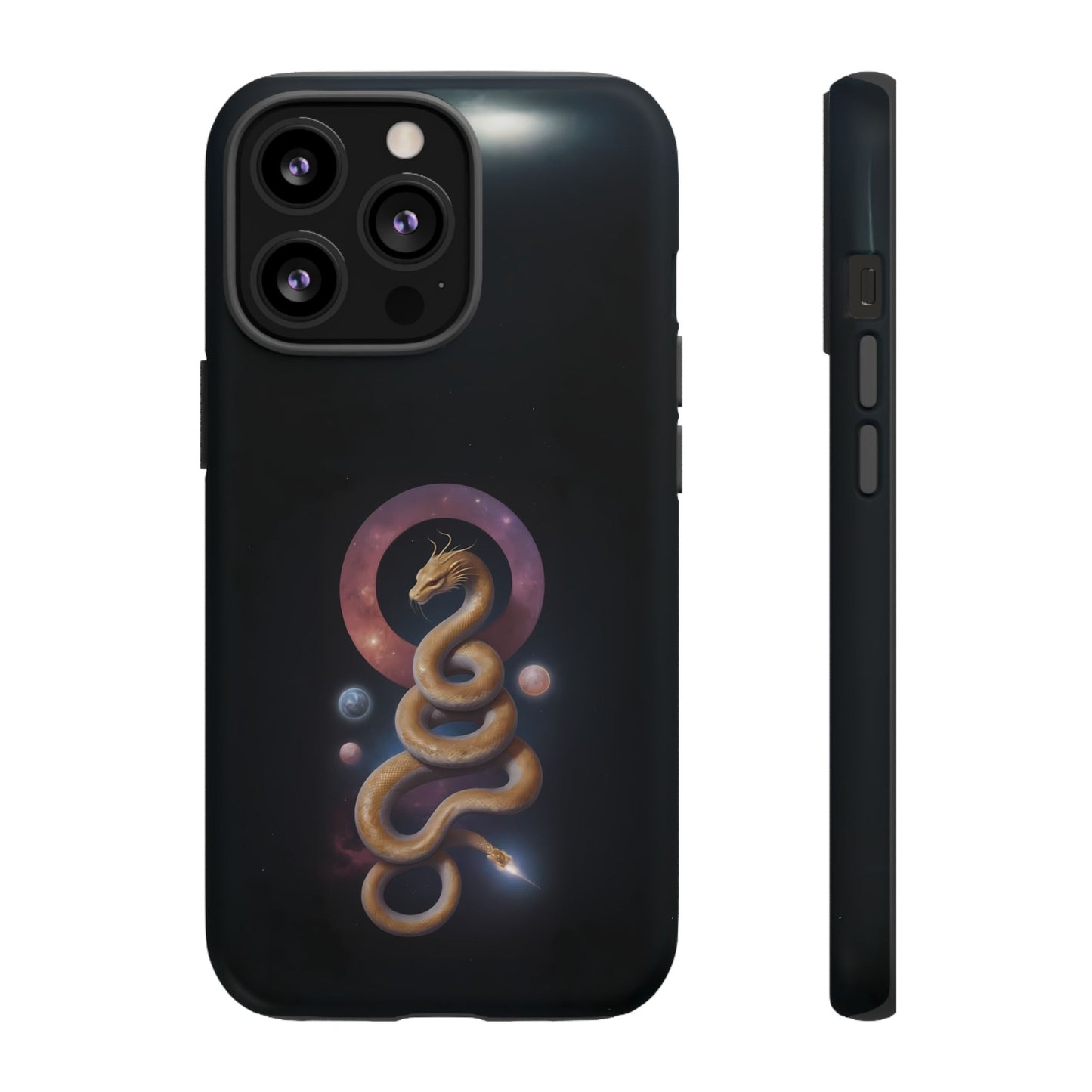 Chinese Zodiac Snake Custom Phone Case for iPhone 8–16 Pro Max, Pixel 5–8 Pro, Galaxy S10–S24 Ultra - Designed by Thalia