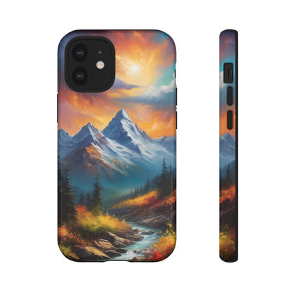 Mystic Mountains Phone Case for iPhone 8–16 Pro Max, Pixel 5–8 Pro, Galaxy S10–S24 Ultra - Designed by Thalia