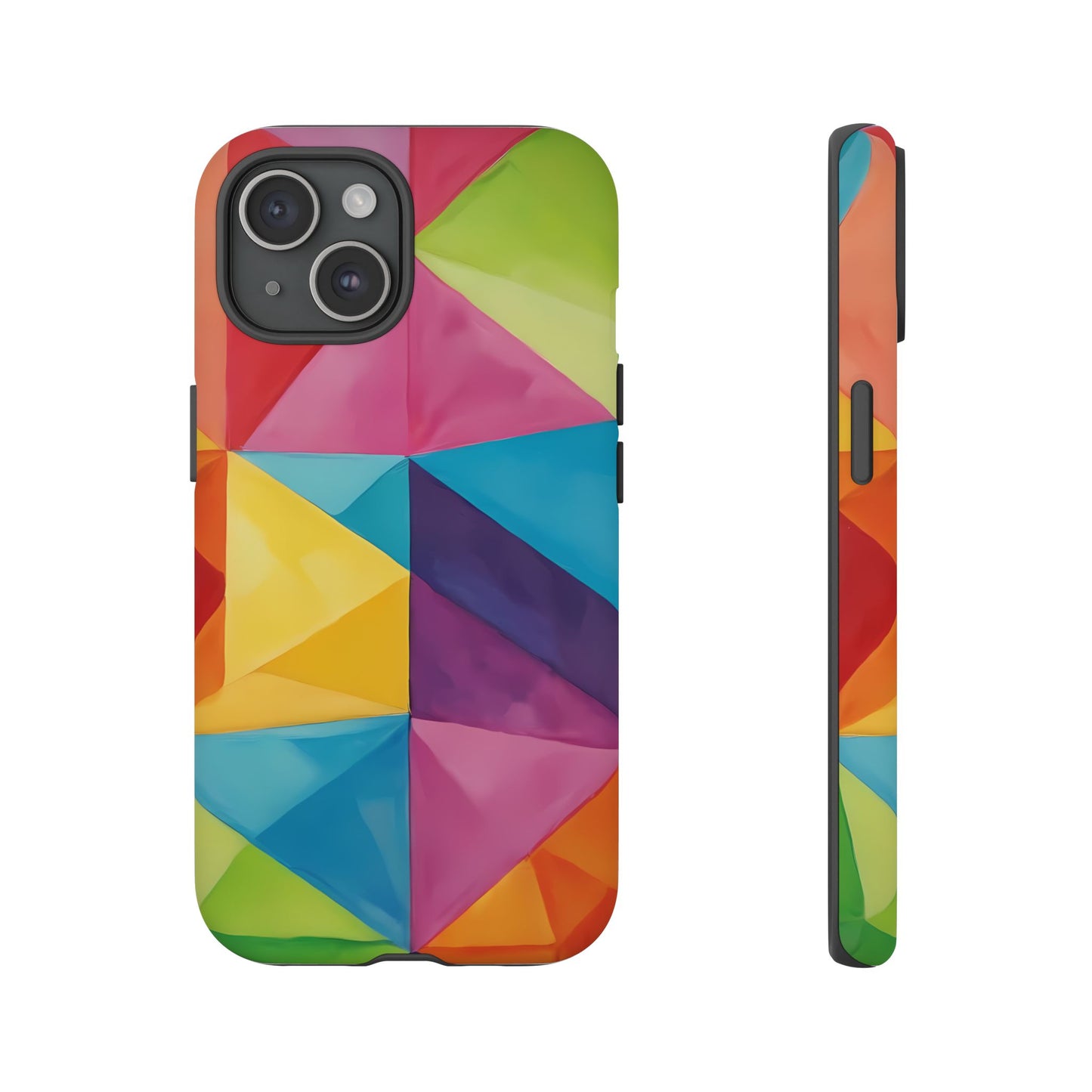 Geometric Play Phone Case for iPhone 8–16 Pro Max, Pixel 5–8 Pro, Galaxy S10–S24 Ultra - Designed by Thalia