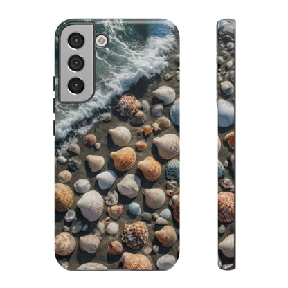 She Sells Sea Shells Phone Case for iPhone 8–16 Pro Max, Pixel 5–8 Pro, Galaxy S10–S24 Ultra - Designed by Thalia