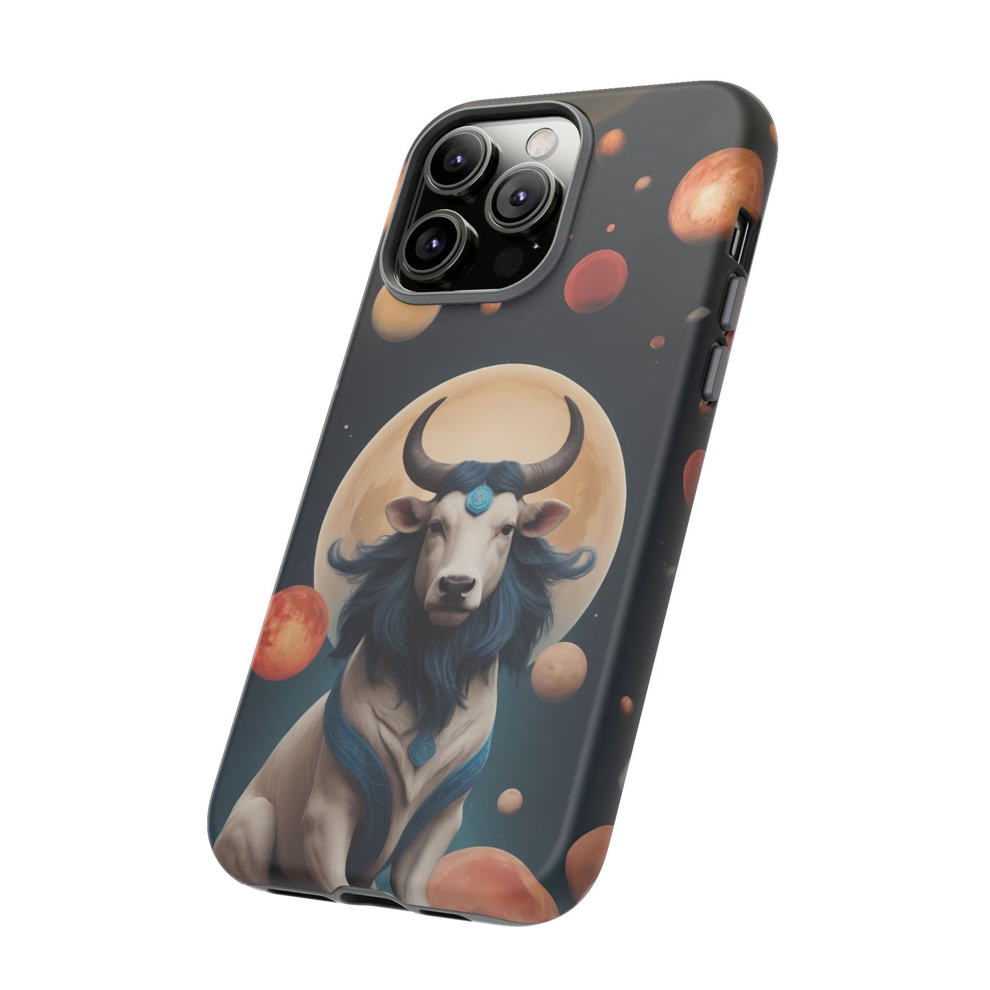 Chinese Zodiac Ox Phone Case for iPhone 8–16 Pro Max, iPhone 8 Plus–13 Mini, iPhone XS–XS Max, iPhone 11–14 Pro Max - Designed by Thalia