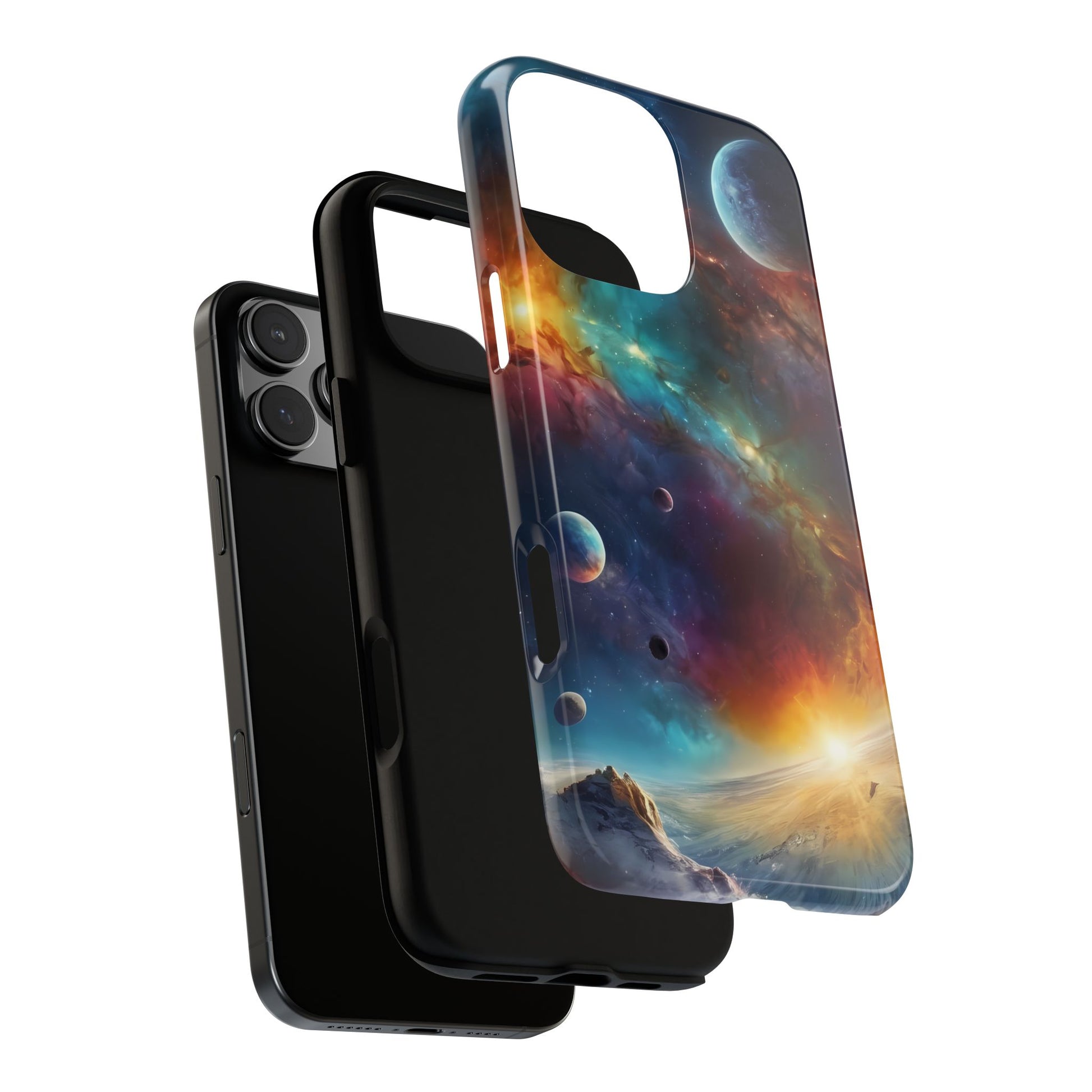 Cosmic Voyage Phone Case for iPhone 8–16 Pro Max, iPhone 8 Plus–13 Mini, iPhone XS–XS Max, iPhone 11–14 Pro Max - Designed by Thalia