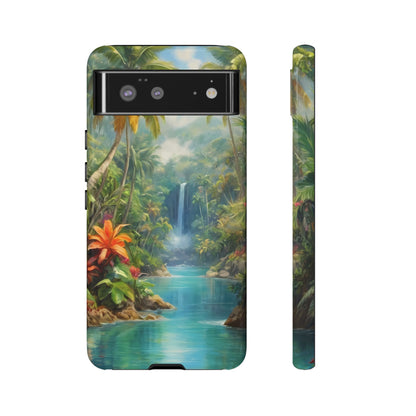 Tropical Paradise Phone Case for iPhone 8–16 Pro Max, Pixel 5–8 Pro, Galaxy S10–S24 Ultra - Designed by Thalia