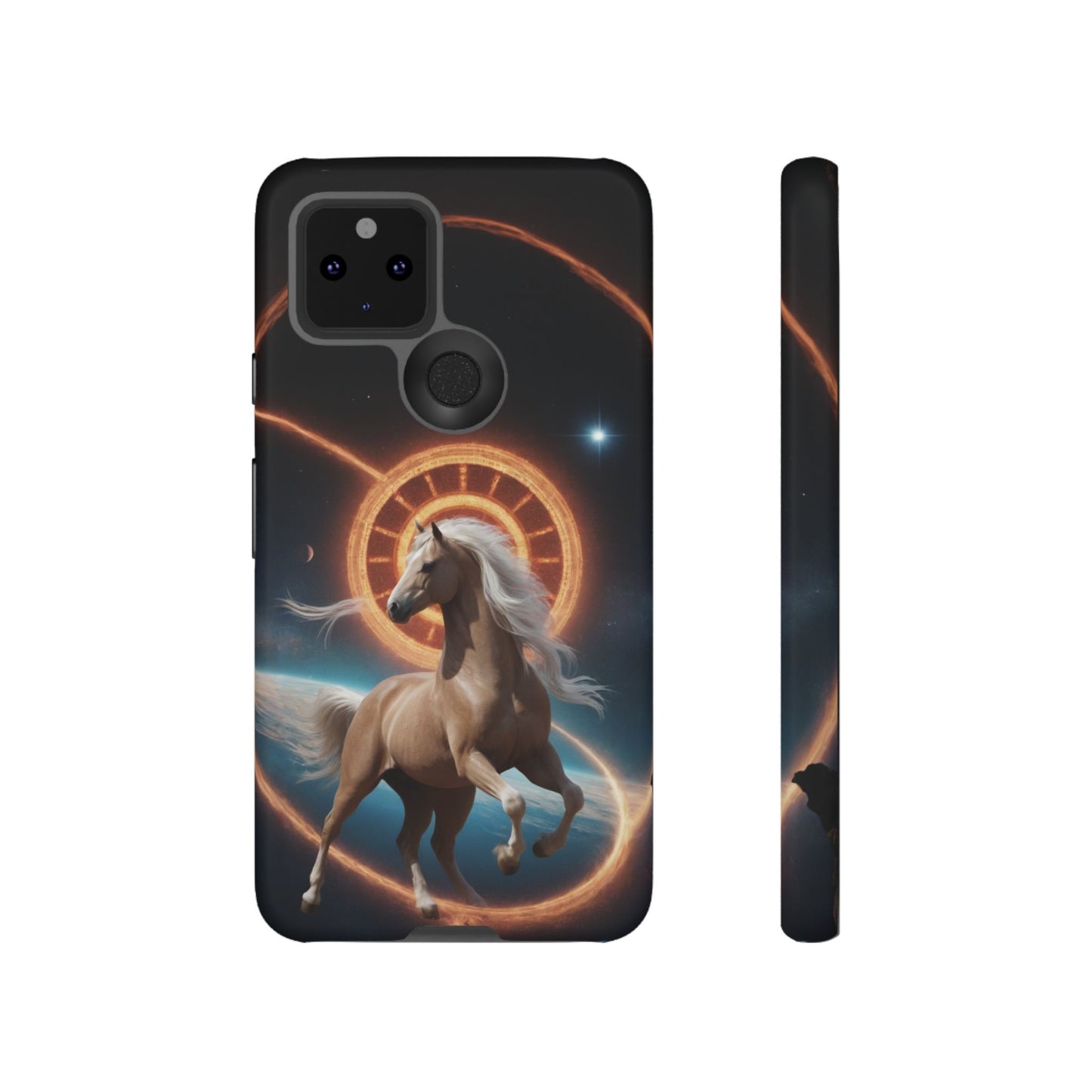 Chinese Zodiac Horse Custom Phone Case for iPhone 8–16 Pro Max, Pixel 5–8 Pro, Galaxy S10–S24 Ultra - Designed by Thalia