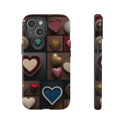 Love Button Phone Case for iPhone 8–16 Pro Max, Pixel 5–8 Pro, Galaxy S10–S24 Ultra - Designed by Thalia