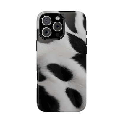 Chic Bovine Elegance Phone Case for iPhone 8–16 Pro Max, Pixel 5–8 Pro, Galaxy S10–S24 Ultra - Designed by Thalia