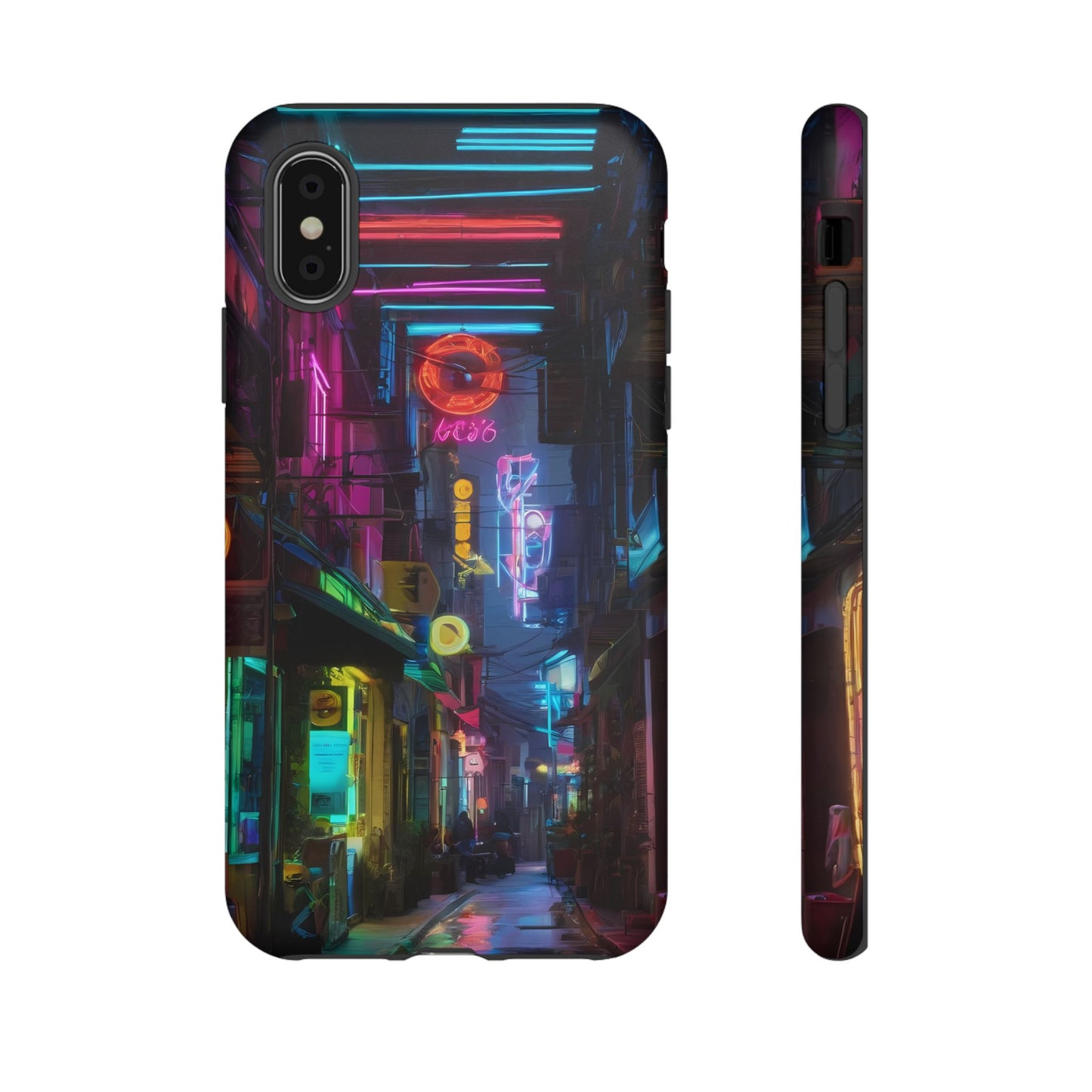 Electric Neon Phone Case for iPhone 8–16 Pro Max, iPhone 8 Plus–13 Mini, iPhone XS–XS Max, iPhone 11–14 Pro Max - Designed by Thalia