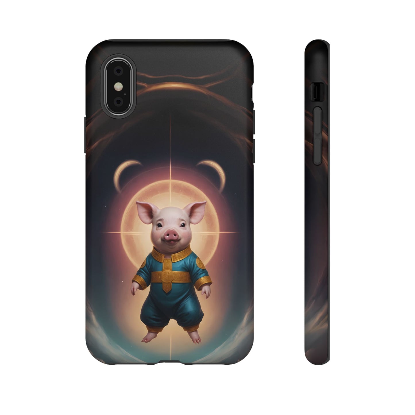 Chinese Zodiac Pig Custom Phone Case for iPhone 8–16 Pro Max, Pixel 5–8 Pro, Galaxy S10–S24 Ultra - Designed by Thalia