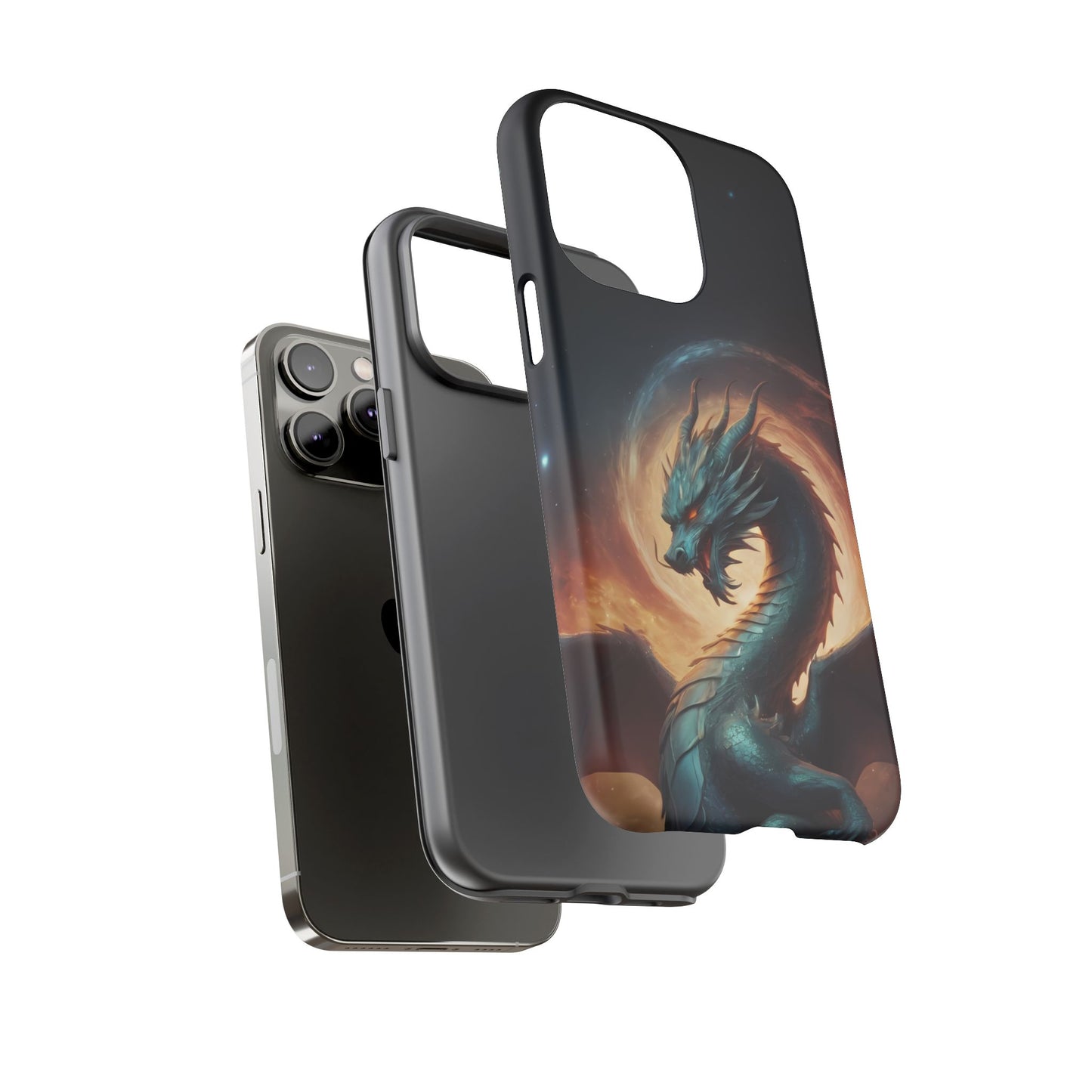 Chinese Zodiac Dragon Phone Case for iPhone 8–16 Pro Max, Pixel 5–8 Pro, Galaxy S10–S24 Ultra - Designed by Thalia