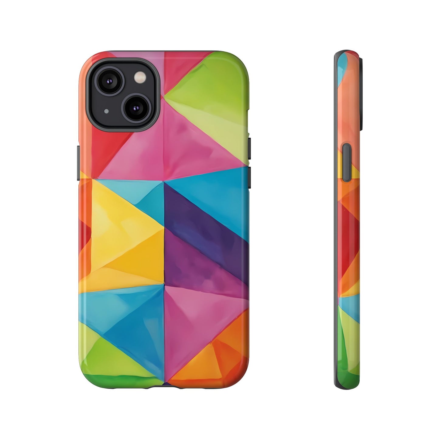 Geometric Play Phone Case for iPhone 8–16 Pro Max, Pixel 5–8 Pro, Galaxy S10–S24 Ultra - Designed by Thalia