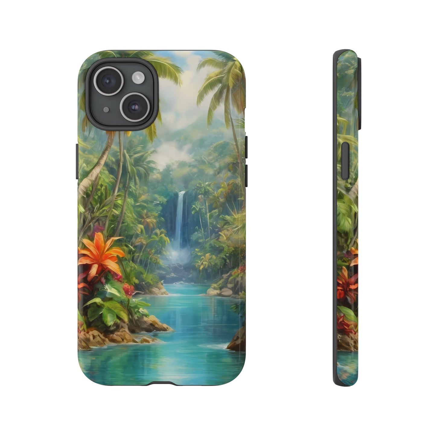 Tropical Paradise Phone Case for iPhone 8–16 Pro Max, Pixel 5–8 Pro, Galaxy S10–S24 Ultra - Designed by Thalia