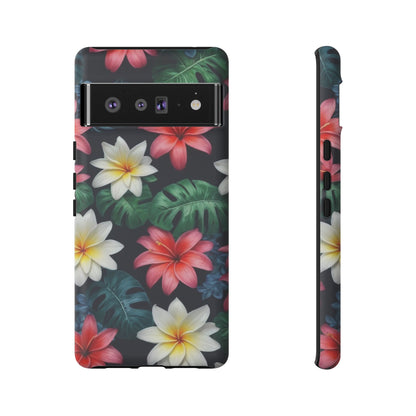 Hawaiian Flowers Phone Case for Google Pixel 8 Pro, Pixel 8, Pixel 7, Pixel 6 Pro, Pixel 6, Pixel 5 5G - Designed by Thalia