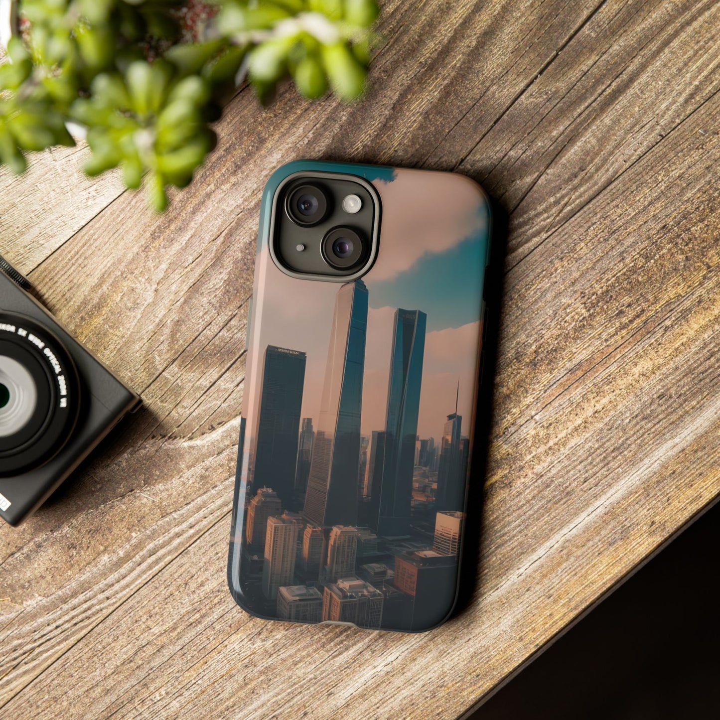 City Skylines Phone Case for iPhone 8–16 Pro Max, iPhone 8 Plus–13 Mini, iPhone XS–XS Max, iPhone 11–14 Pro Max - Designed by Thalia