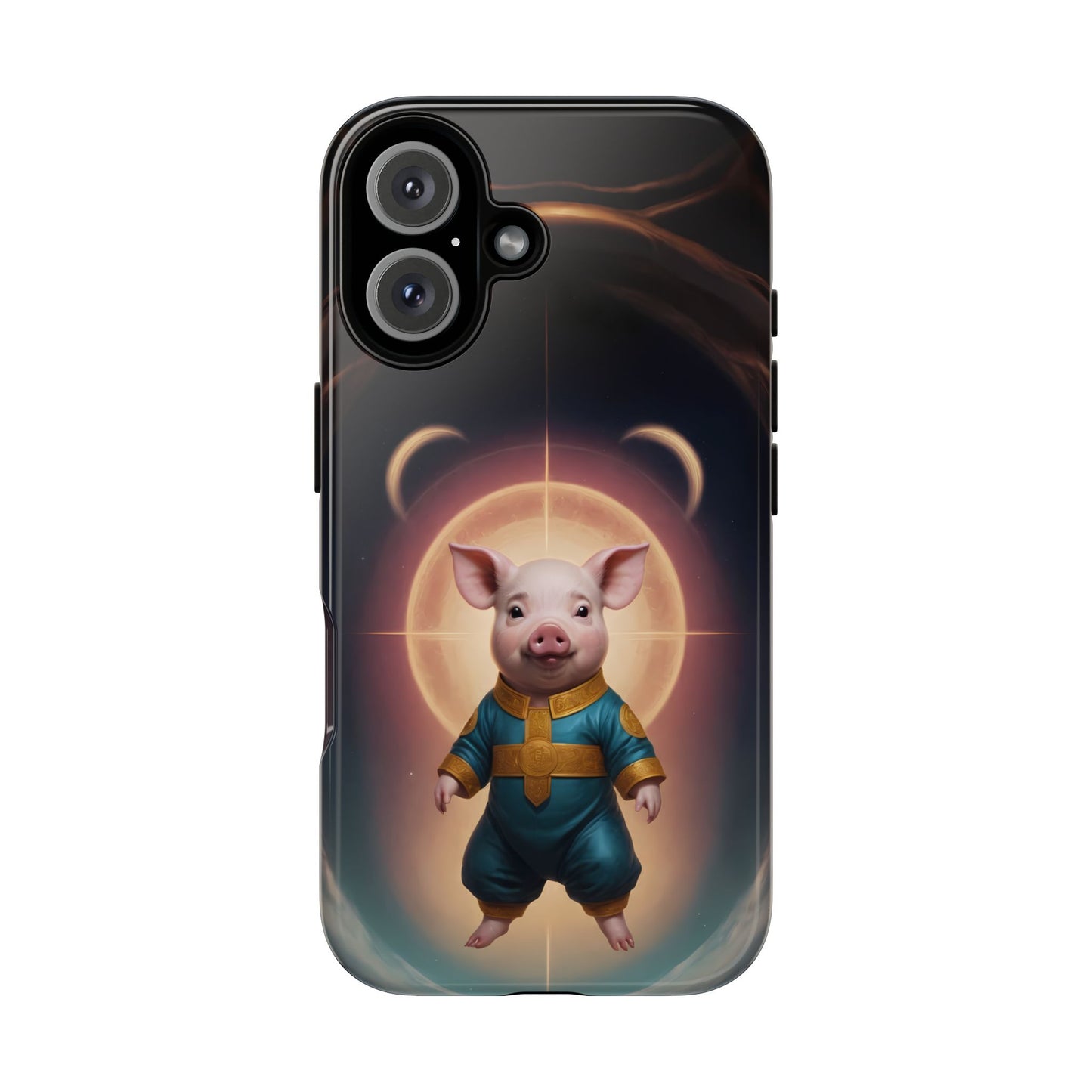 Chinese Zodiac Pig Phone Case for iPhone 8–16 Pro Max, iPhone 8 Plus–13 Mini, iPhone XS–XS Max, iPhone 11–14 Pro Max - Designed by Thalia