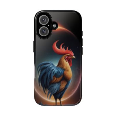 Chinese Zodiac Rooster Custom Phone Case for iPhone 8–16 Pro Max, Pixel 5–8 Pro, Galaxy S10–S24 Ultra - Designed by Thalia