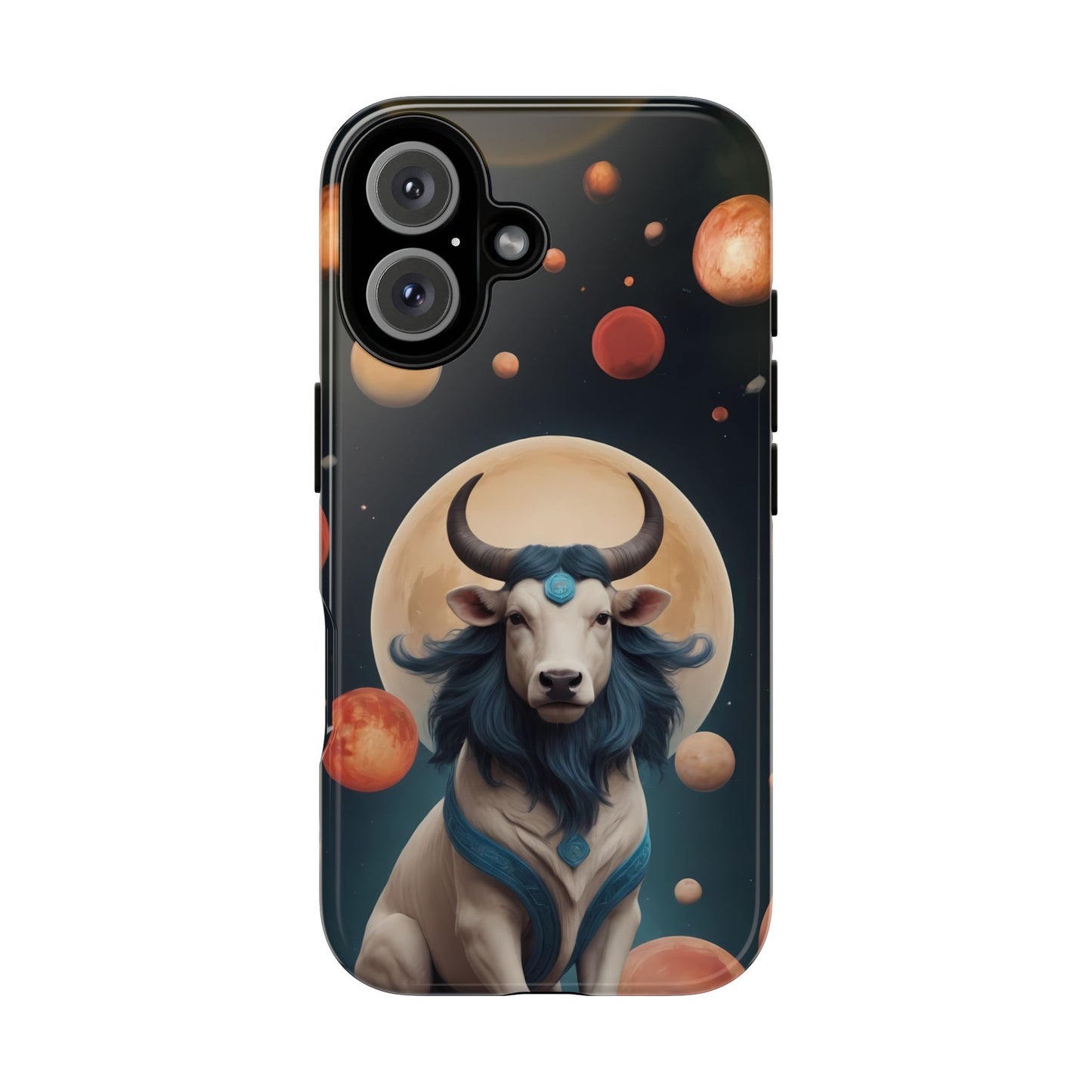 Chinese Zodiac Ox Phone Case for iPhone 8–16 Pro Max, iPhone 8 Plus–13 Mini, iPhone XS–XS Max, iPhone 11–14 Pro Max - Designed by Thalia