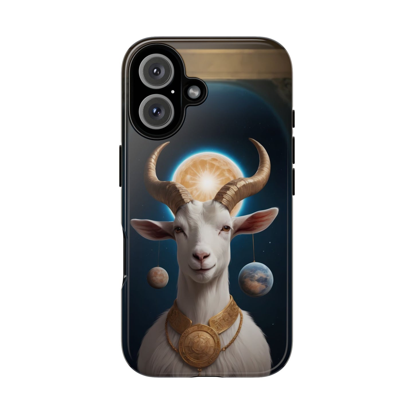 Chinese Zodiac Goat Phone Case for iPhone 8–16 Pro Max, iPhone 8 Plus–13 Mini, iPhone XS–XS Max, iPhone 11–14 Pro Max - Designed by Thalia