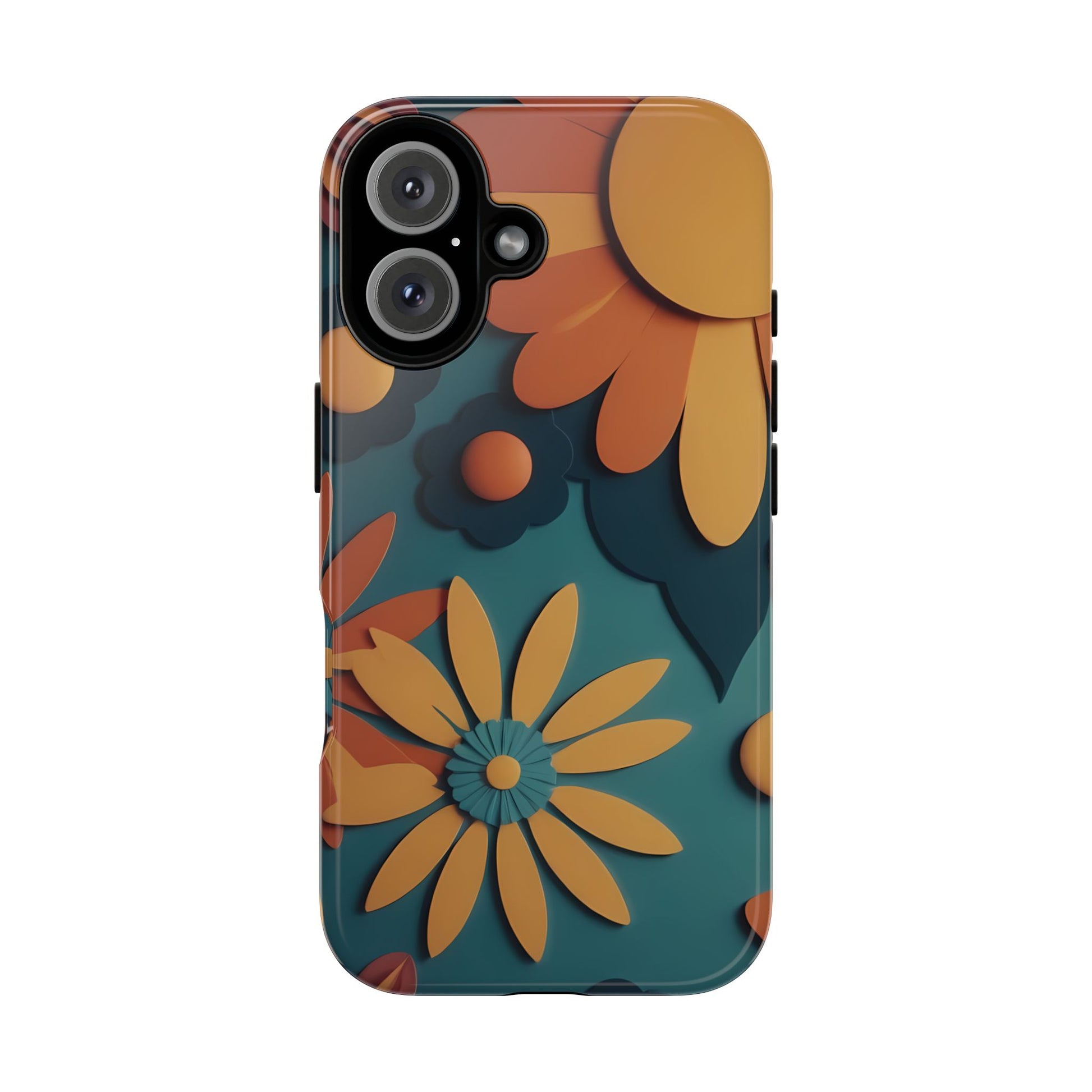 70s Retro Phone Case for iPhone 8–16 Pro Max, iPhone 8 Plus–13 Mini, iPhone XS–XS Max, iPhone 11–14 Pro Max - Designed by Thalia