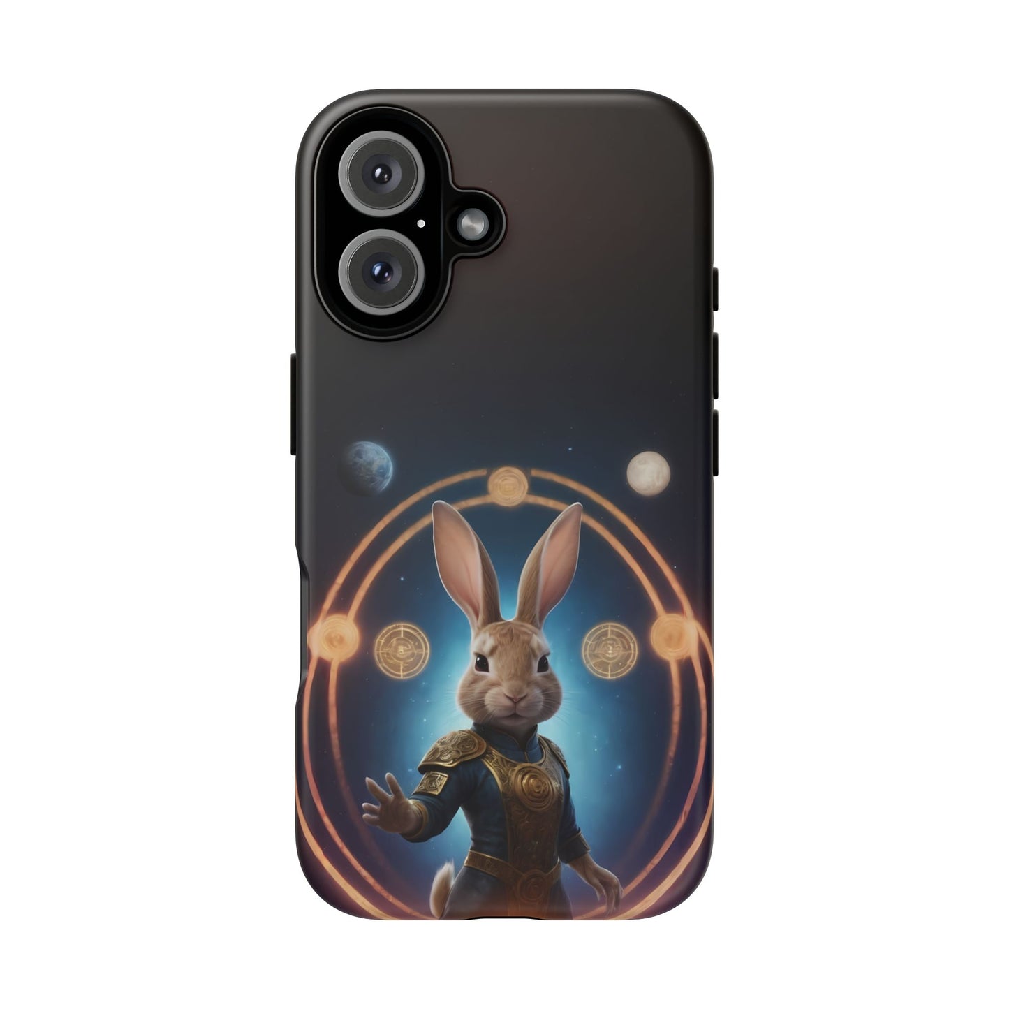 Chinese Zodiac Rabbit Phone Case for iPhone 8–16 Pro Max, iPhone 8 Plus–13 Mini, iPhone XS–XS Max, iPhone 11–14 Pro Max - Designed by Thalia