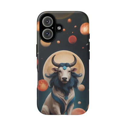 Chinese Zodiac Ox Phone Case for iPhone 8–16 Pro Max, iPhone 8 Plus–13 Mini, iPhone XS–XS Max, iPhone 11–14 Pro Max - Designed by Thalia