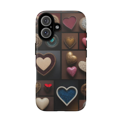 Love Button Phone Case for iPhone 8–16 Pro Max, iPhone 8 Plus–13 Mini, iPhone XS–XS Max, iPhone 11–14 Pro Max - Designed by Thalia