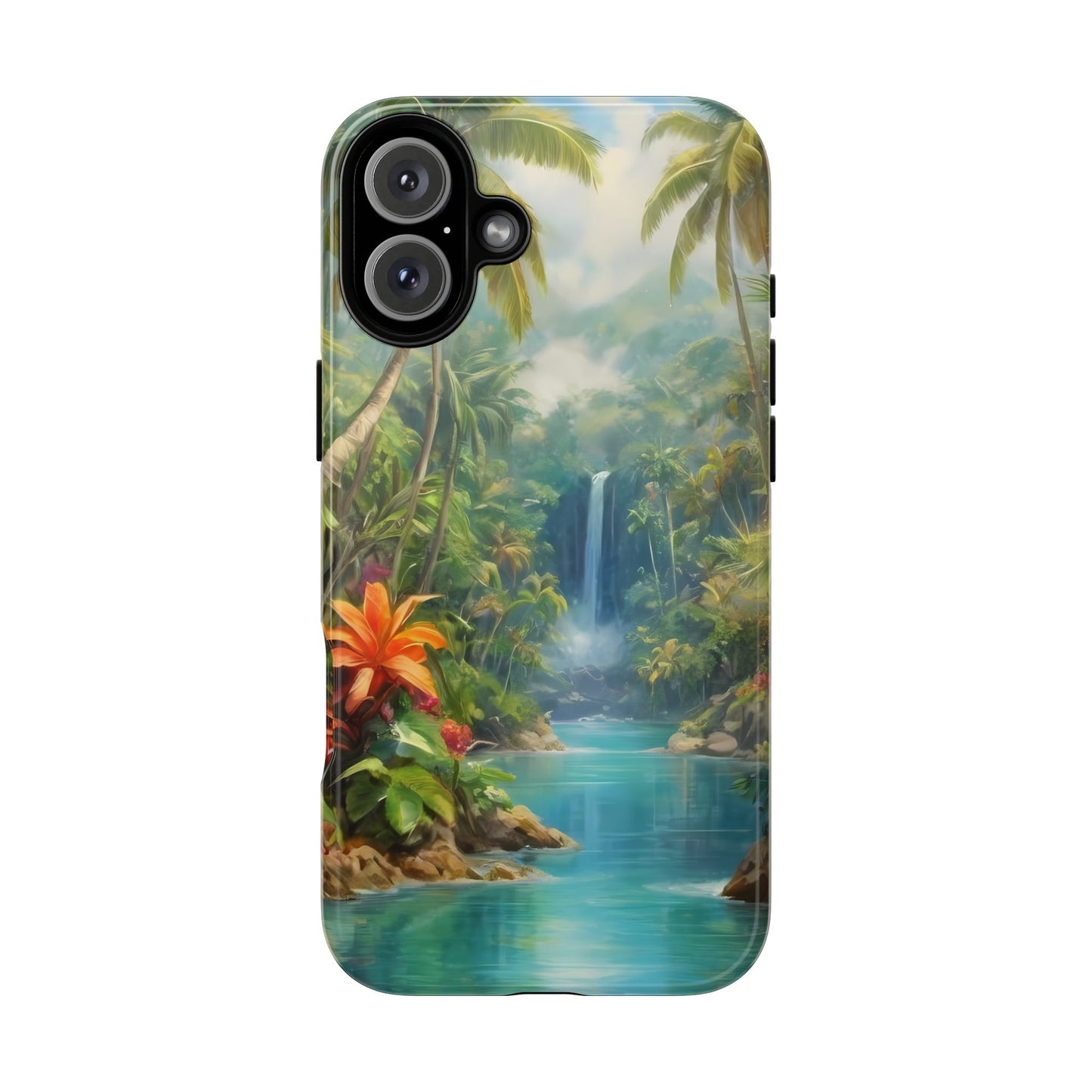 Tropical Paradise Phone Case for iPhone 8–16 Pro Max, iPhone 8 Plus–13 Mini, iPhone XS–XS Max, iPhone 11–14 Pro Max - Designed by Thalia