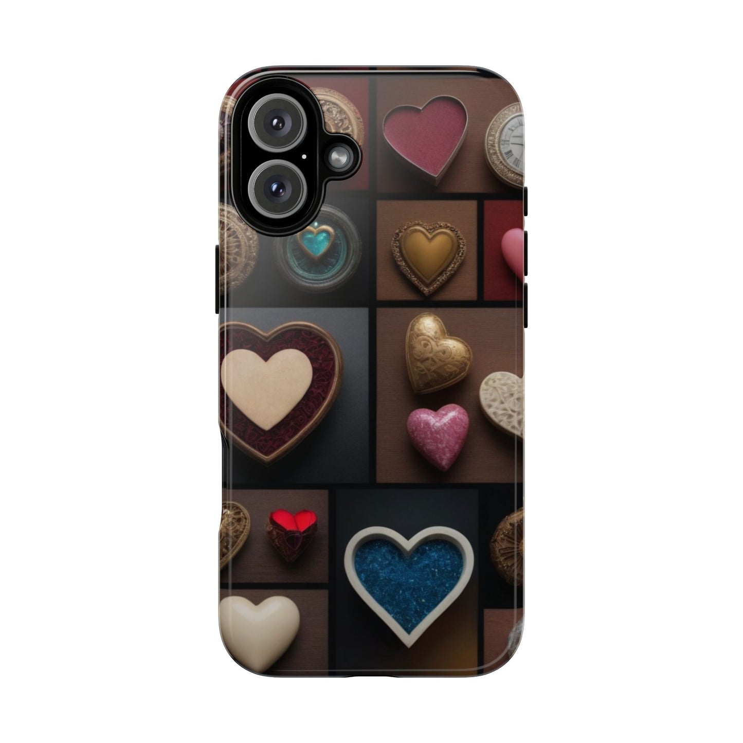 Love Button Phone Case for iPhone 8–16 Pro Max, iPhone 8 Plus–13 Mini, iPhone XS–XS Max, iPhone 11–14 Pro Max - Designed by Thalia