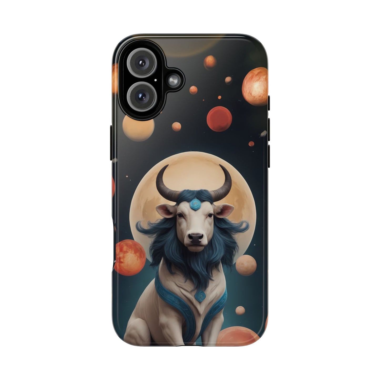 Chinese Zodiac Ox Phone Case for iPhone 8–16 Pro Max, iPhone 8 Plus–13 Mini, iPhone XS–XS Max, iPhone 11–14 Pro Max - Designed by Thalia