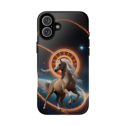 Chinese Zodiac Horse Phone Case for iPhone 8–16 Pro Max, iPhone 8 Plus–13 Mini, iPhone XS–XS Max, iPhone 11–14 Pro Max - Designed by Thalia