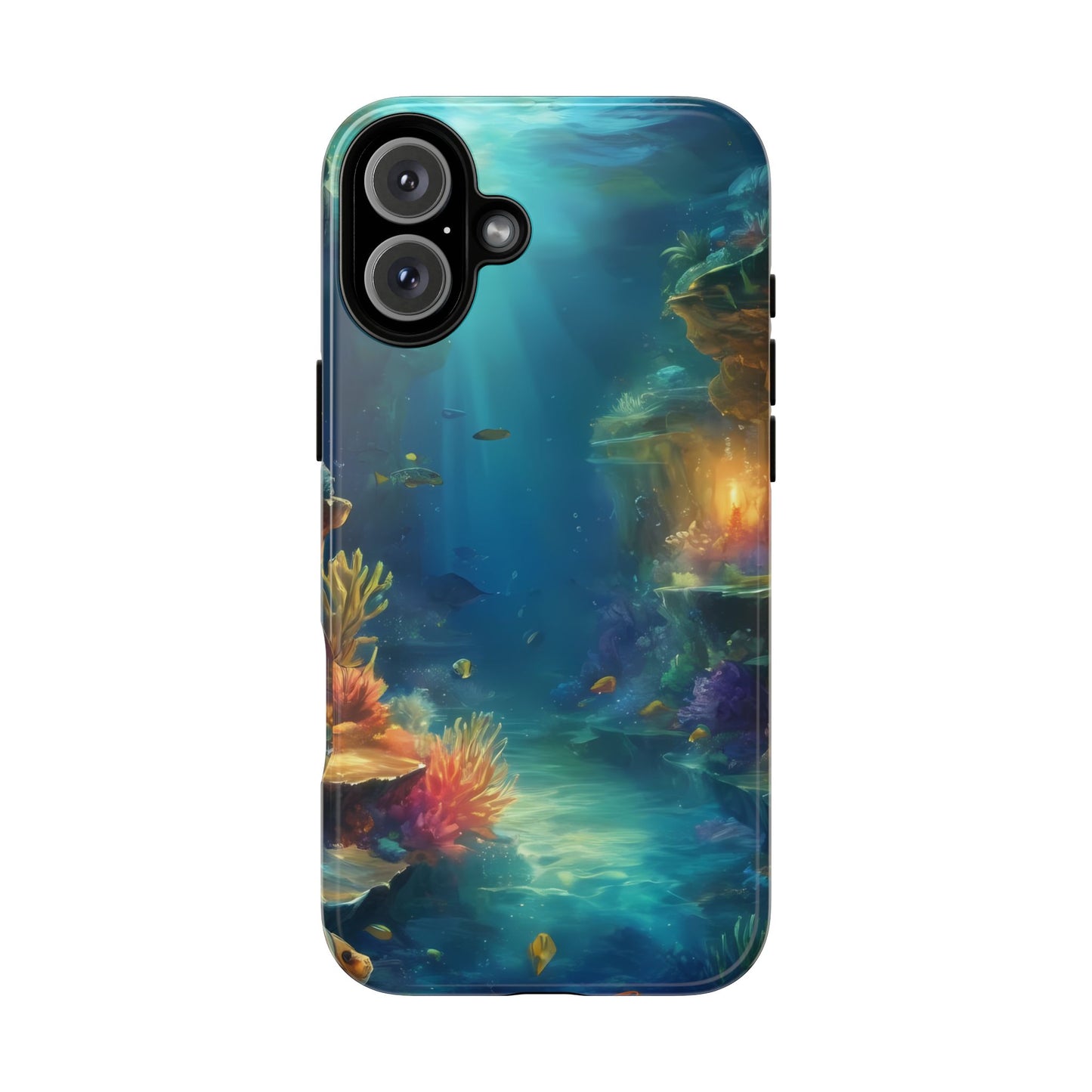 Oceanic Depths Stylish Unique UV Protected Phone Case for iPhone 8–16 Pro Max, iPhone 8 Plus–13 Mini, iPhone XS–XS Max, iPhone 11–14 Pro Max - Designed by Thalia