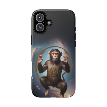 Chinese Zodiac Monkey Phone Case for iPhone 8–16 Pro Max, iPhone 8 Plus–13 Mini, iPhone XS–XS Max, iPhone 11–14 Pro Max - Designed by Thalia