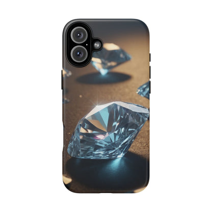 Raining Diamonds Stylish Unique UV Protected Phone Case for iPhone 8–16 Pro Max, iPhone 8 Plus–13 Mini, iPhone XS–XS Max, iPhone 11–14 Pro Max - Designed by Thalia