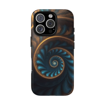 3D Fractal Custom Phone Case for iPhone 8–16 Pro Max, iPhone 8 Plus–13 Mini, XS, XR, X, 11–14 Pro Max - Designed by Thalia