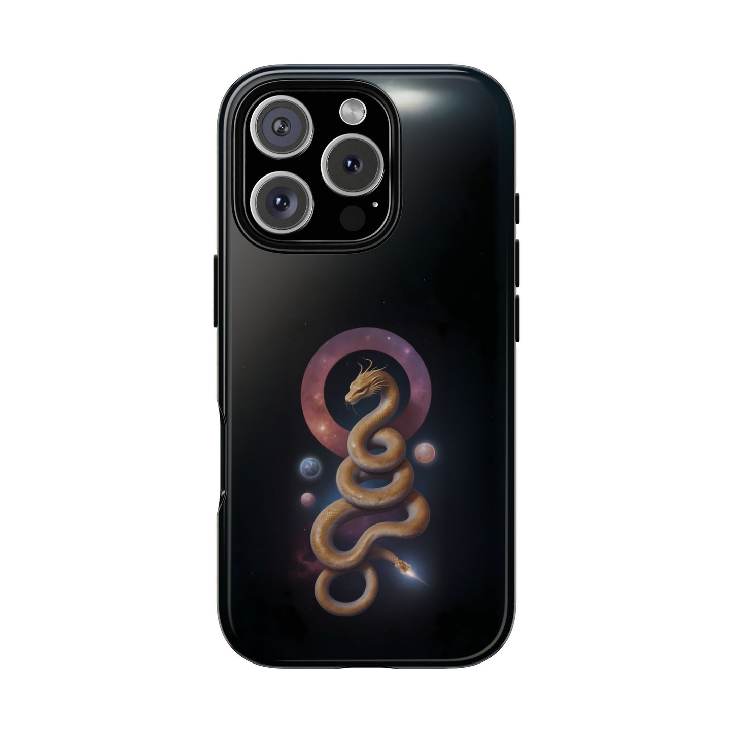 Chinese Zodiac Snake Custom Phone Case for iPhone 8–16 Pro Max, Pixel 5–8 Pro, Galaxy S10–S24 Ultra - Designed by Thalia