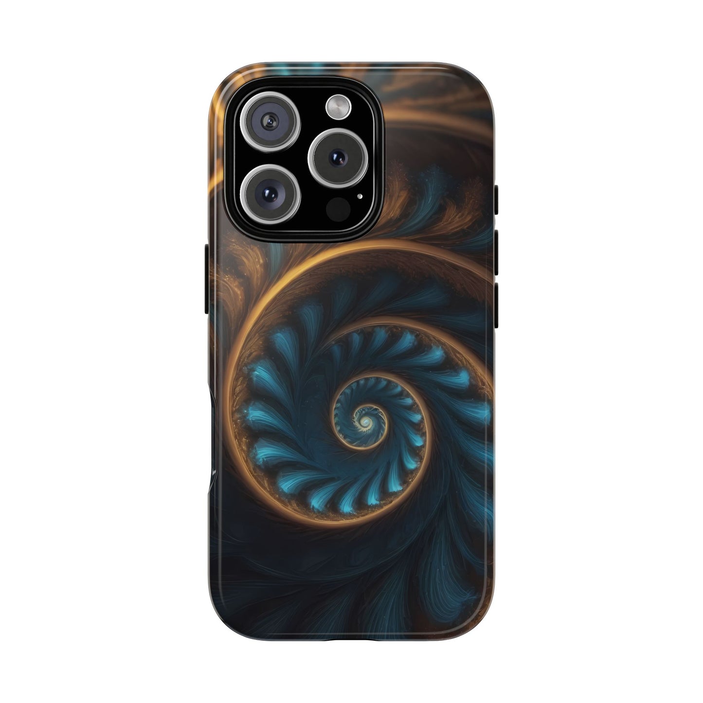 3D Fractal Phone Case for iPhone 8–16 Pro Max, Pixel 5–8 Pro, Galaxy S10–S24 Ultra - Designed by Thalia