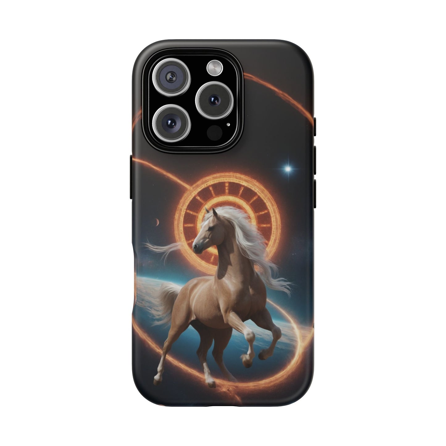 Chinese Zodiac Horse Phone Case for iPhone 8–16 Pro Max, iPhone 8 Plus–13 Mini, iPhone XS–XS Max, iPhone 11–14 Pro Max - Designed by Thalia