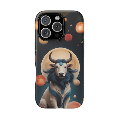 Chinese Zodiac Ox Phone Case for iPhone 8–16 Pro Max, iPhone 8 Plus–13 Mini, iPhone XS–XS Max, iPhone 11–14 Pro Max - Designed by Thalia