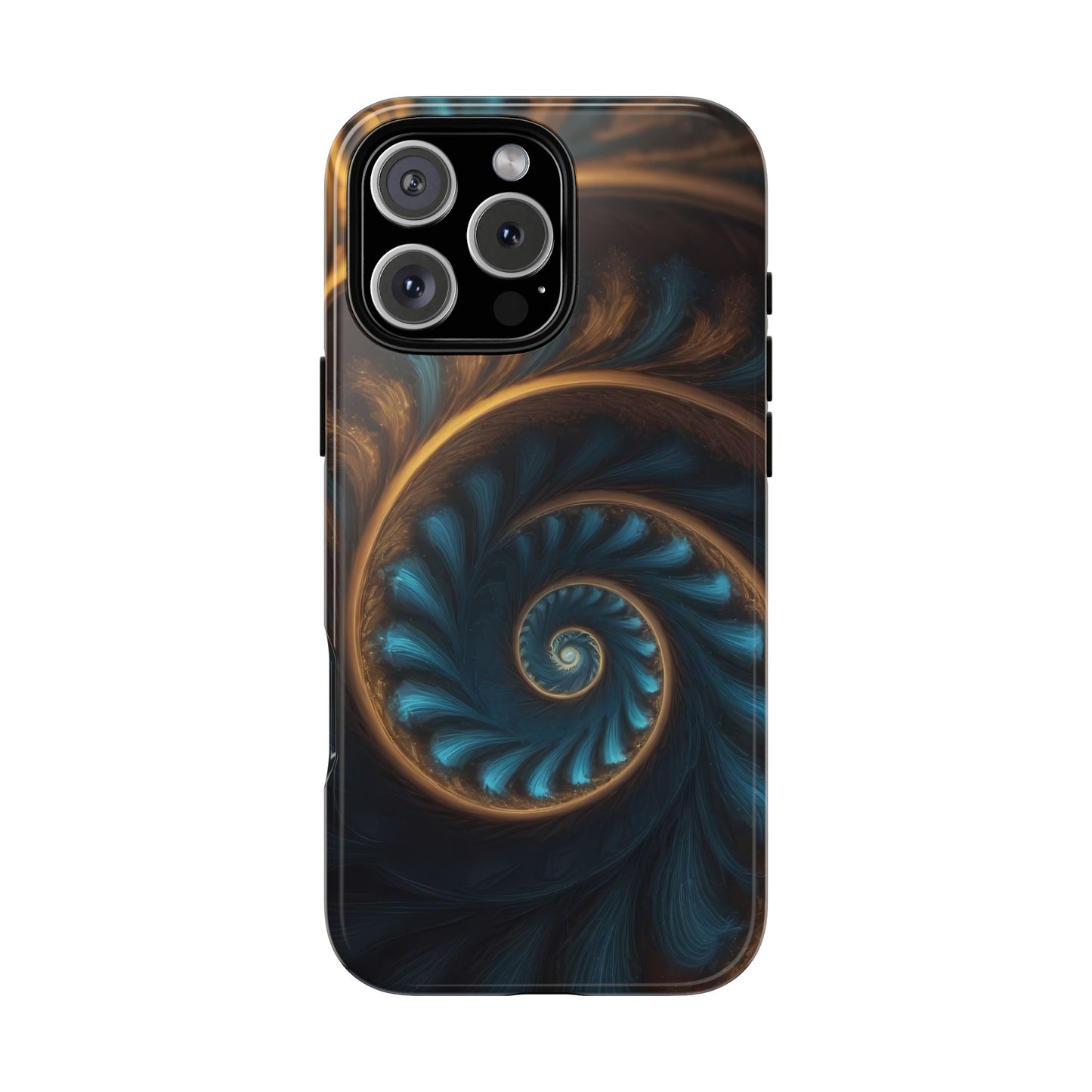 3D Fractal Phone Case for iPhone 8–16 Pro Max, Pixel 5–8 Pro, Galaxy S10–S24 Ultra - Designed by Thalia