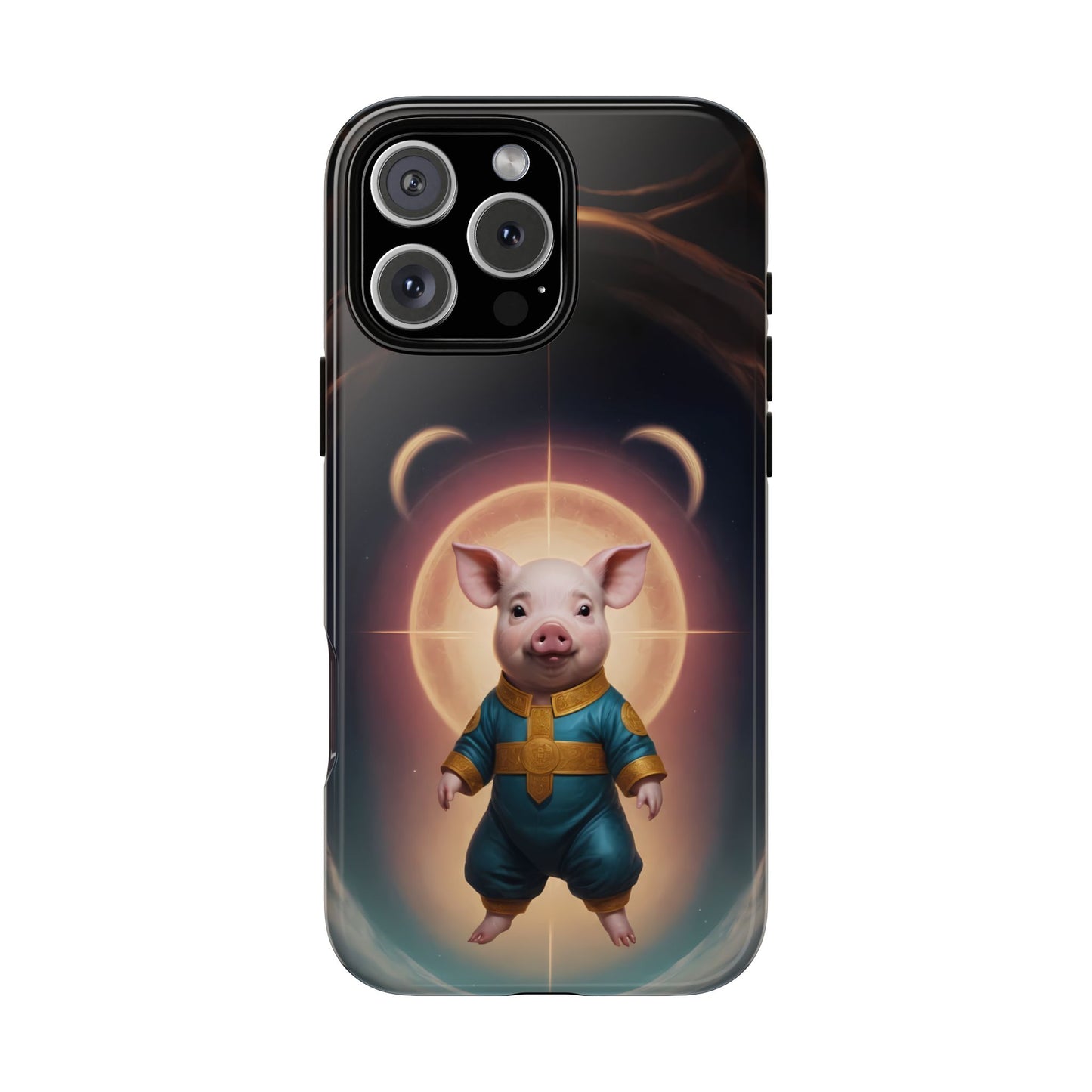 Chinese Zodiac Pig Custom Phone Case for iPhone 8–16 Pro Max, Pixel 5–8 Pro, Galaxy S10–S24 Ultra - Designed by Thalia