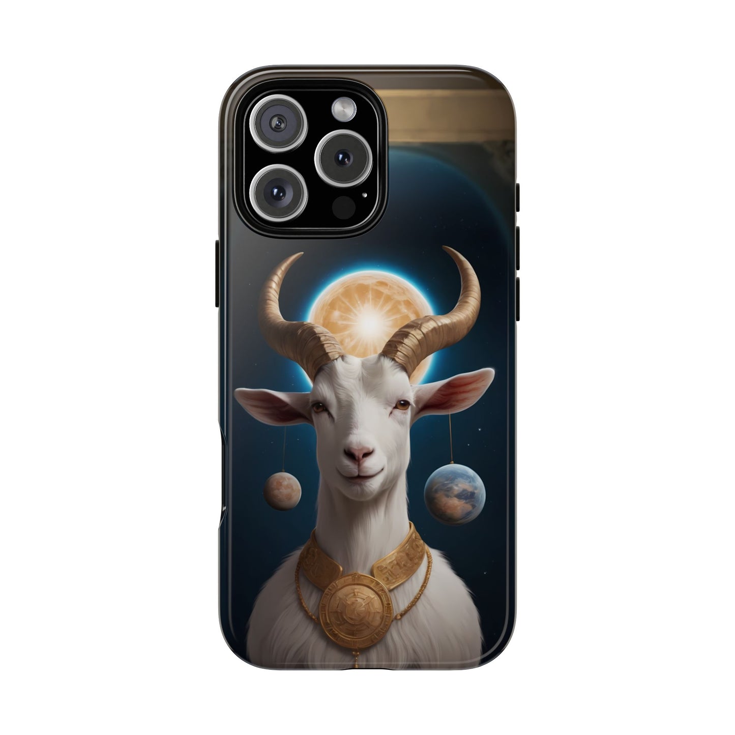 Chinese Zodiac Goat Phone Case for iPhone 8–16 Pro Max, iPhone 8 Plus–13 Mini, iPhone XS–XS Max, iPhone 11–14 Pro Max - Designed by Thalia