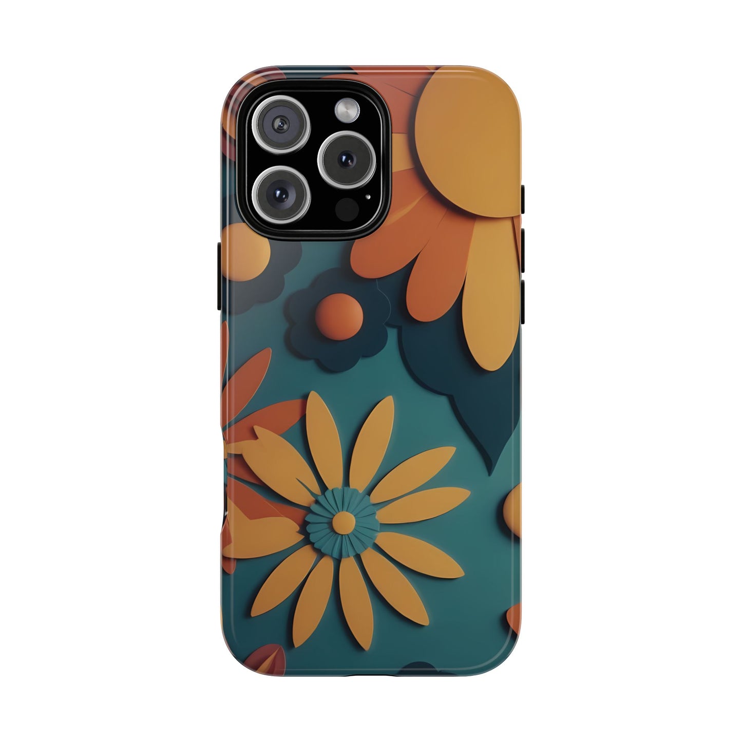 70s Retro Phone Case for iPhone 8–16 Pro Max, iPhone 8 Plus–13 Mini, iPhone XS–XS Max, iPhone 11–14 Pro Max - Designed by Thalia