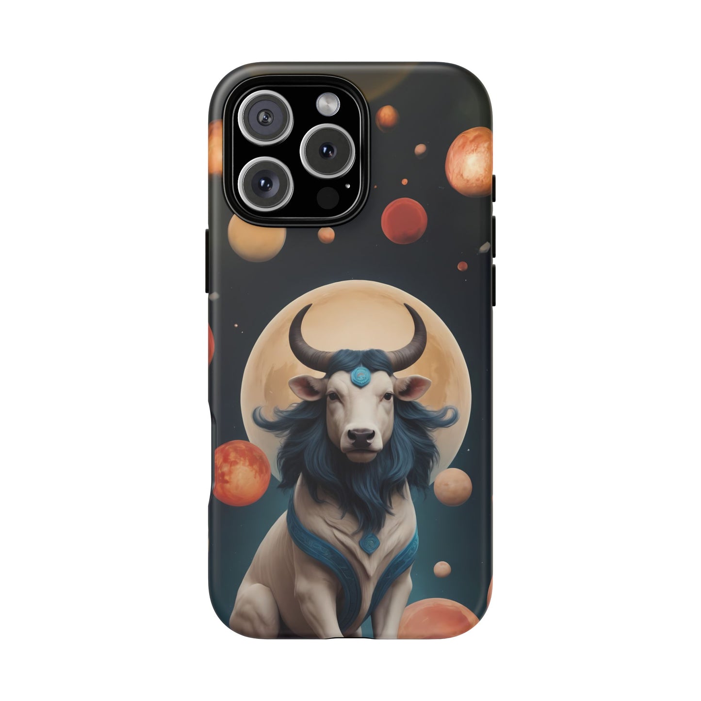 Chinese Zodiac Ox Phone Case for iPhone 8–16 Pro Max, iPhone 8 Plus–13 Mini, iPhone XS–XS Max, iPhone 11–14 Pro Max - Designed by Thalia