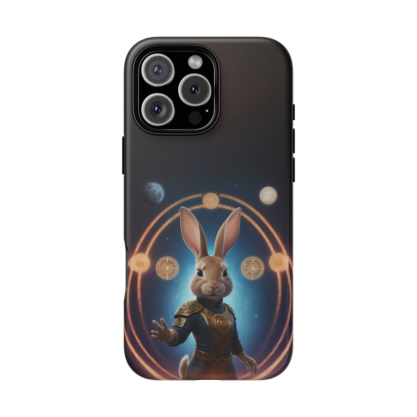 Chinese Zodiac Rabbit Phone Case for iPhone 8–16 Pro Max, iPhone 8 Plus–13 Mini, iPhone XS–XS Max, iPhone 11–14 Pro Max - Designed by Thalia