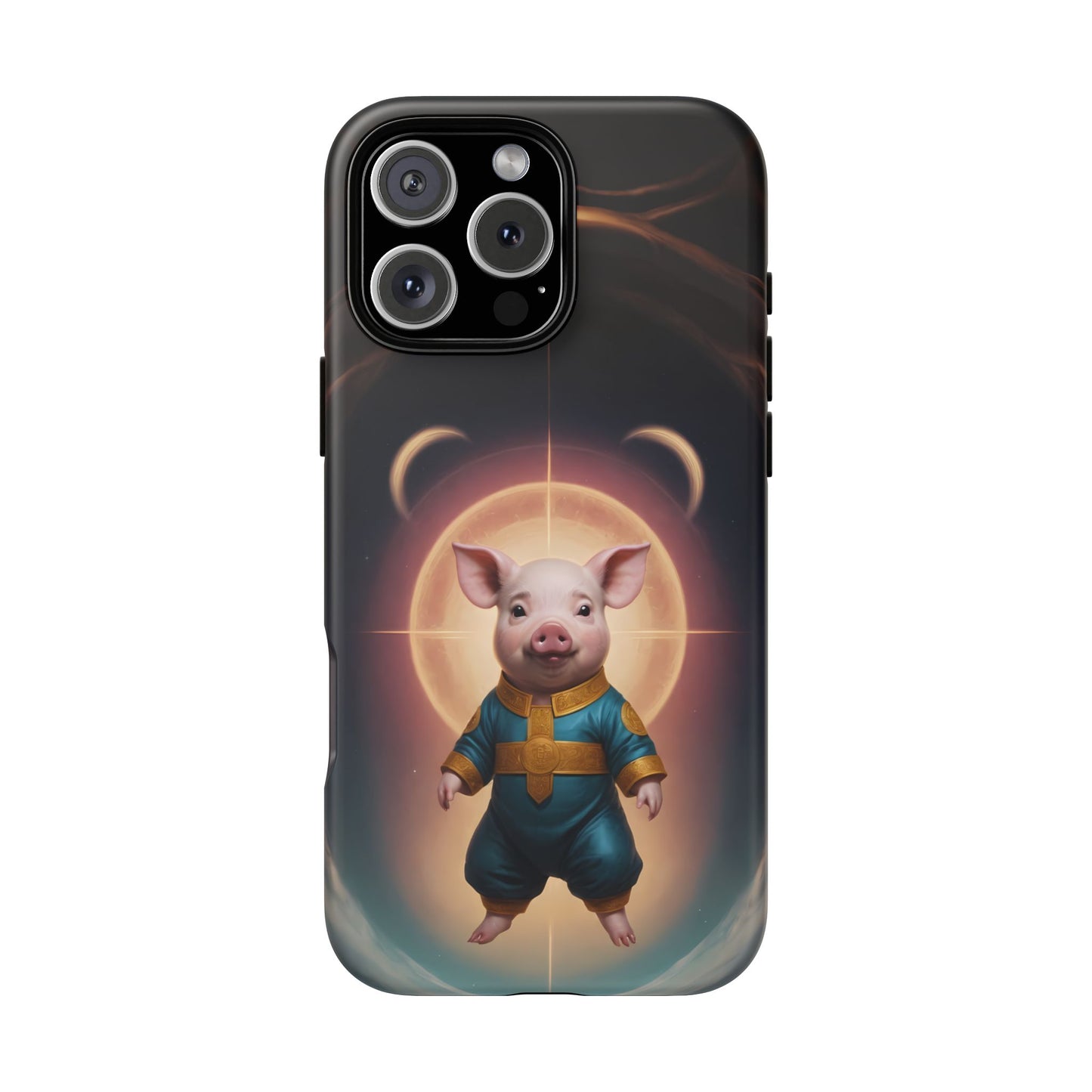 Chinese Zodiac Pig Custom Phone Case for iPhone 8–16 Pro Max, Pixel 5–8 Pro, Galaxy S10–S24 Ultra - Designed by Thalia