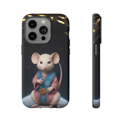 Chinese Zodiac Rat Phone Case for iPhone 8–16 Pro Max, iPhone 8 Plus–13 Mini, iPhone XS–XS Max, iPhone 11–14 Pro Max - Designed by Thalia