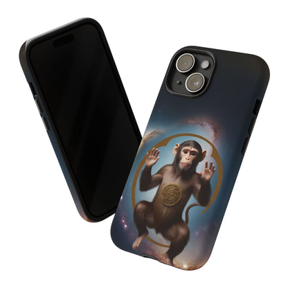 Chinese Zodiac Monkey Phone Case for iPhone 8–16 Pro Max, iPhone 8 Plus–13 Mini, iPhone XS–XS Max, iPhone 11–14 Pro Max - Designed by Thalia